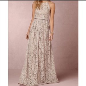 Anthropologie BHLDN lace gown